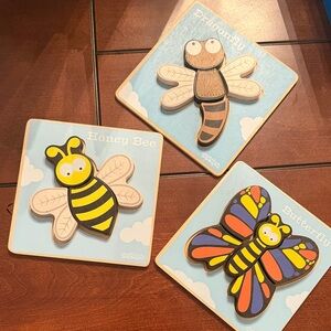 Colorful Wooden Insect Puzzle Set for Kids